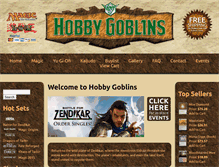 Tablet Screenshot of hobbygoblins.com